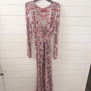 Tigerlily Wrap long sleeve dress